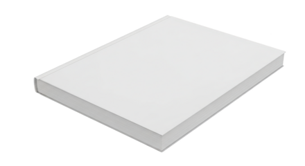 Blank White Book Cover Mockup featuring book, blank, white, cover, mockup perfect for branding and presentation