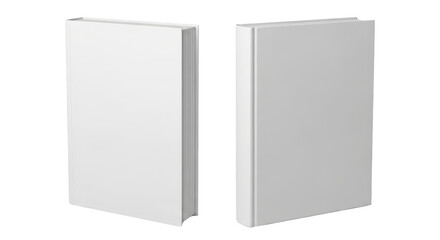 Blank White Book Mockup Pair featuring book, mockup, blank, white, design perfect for branding and presentation