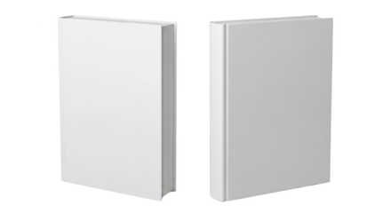 Blank White Book Mockup Pair featuring book, mockup, blank, white, design perfect for branding and presentation