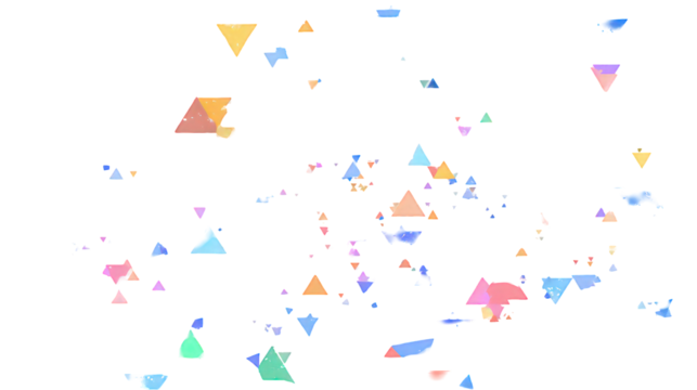 Abstract Colorful Triangles Exploding On Black Background