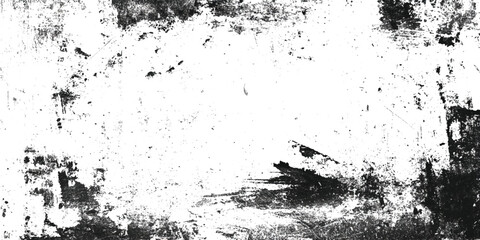Abstract Grunge background of black and white textured with cracks, chips, dot. Dirty monochrome pattern, Vintage worn pattern The surface is covered with scratches.
