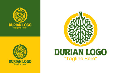 Durian Logo Creative Natural Market Badge