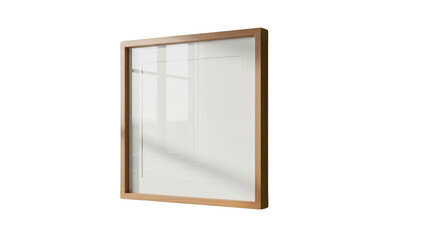 Blank Wooden Picture Frame with Glass featuring frame, picture, wooden, wood, blank high quality realistic mockup