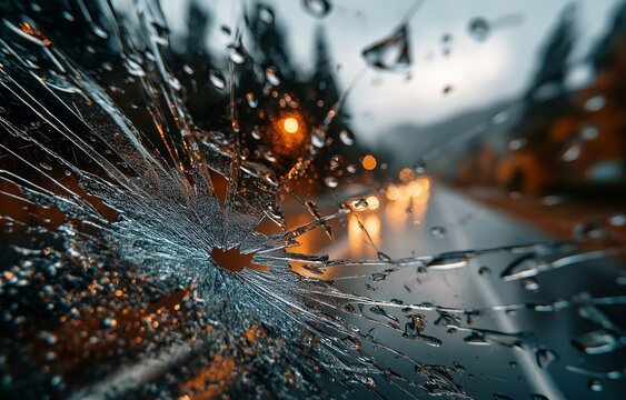 Fototapeta replacing the windshield