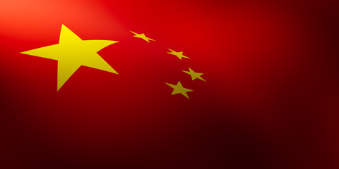chinese waving flags. 3d rendering