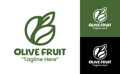 Olive Logo Modern Minimalist Food Identity
