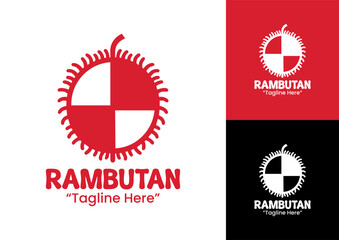 Obraz premium Rambutan Logo Professional Creative Brand Design