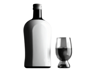 bottle and glass of wine