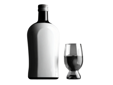 bottle and glass of wine