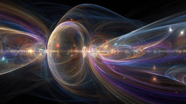 Abstract Colorful Cosmic Energy Field
