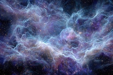 Vibrant Colorful Nebula In Space