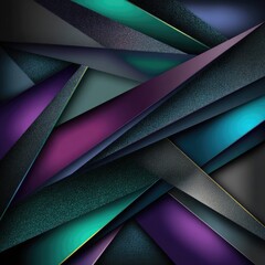 Abstract Geometric Design With Triangles And Glitter
