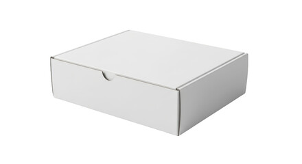White cardboard mailer box isolated on a white background featuring box, package, parcel, container, carton isolated