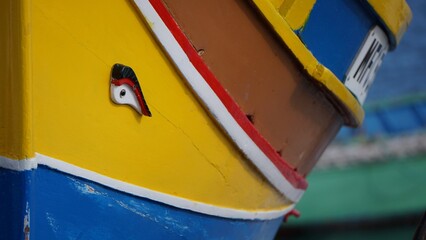 Tipica barca dei pescatori a Malta