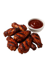 BBQ Chicken Wings High quality Realistic image.