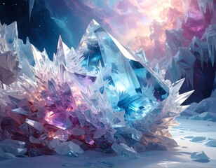Crystalline Glacial Formation.