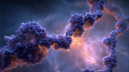 Abstract Molecular Dna Structure Illustration
