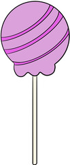 vector illustration of a pink balloon