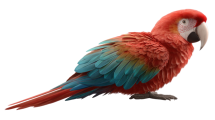 Scarlet Macaw's Splendor: A vibrant scarlet macaw showcases its exquisite plumage, a true spectacle of nature's artistry. The macaw's striking form comes to life, inviting admiration and wonder.