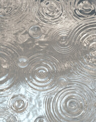 Silver Metallic Circles and Spirals Texture