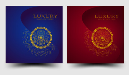 Elegant Mandala Luxury Backgrounds 💖 | Dual Color Style, Premium Services & High-End Branding | Editable Vector Print Ready.