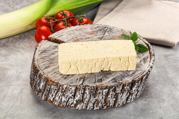 Soya vegan tofu cheese brick