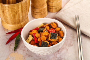 Japanese snack - Chili mame arare cracker