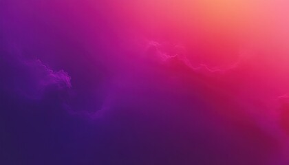 Abstract vibrant gradient background blending deep purple, magenta, and warm orange hues with soft cloudy textures creating a calm and dreamy atmosphere