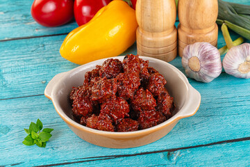 Minced meef meatball with tomato sauce