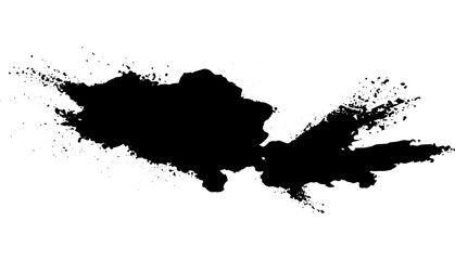 Black Ink Splatter Blot Abstract Texture