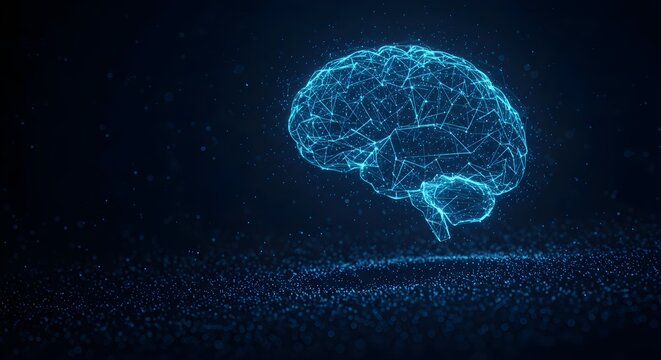 Artificial intelligence global network and data processing concept