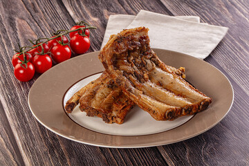Steamed pork ribs with spices