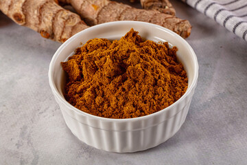 Indian spices - Curry powder heap
