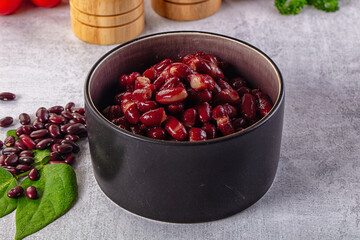 Tasty boiled red kidney beans