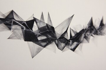 Abstract Geometric Shapes In Black And White