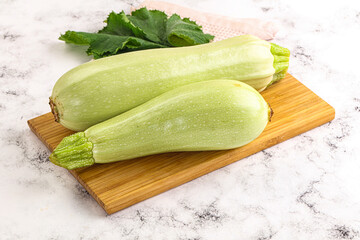 Raw frsh ripe zucchini vegetable