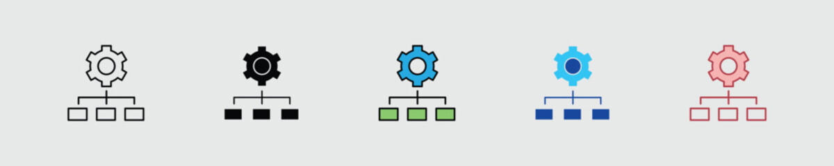 Hierarchy Multiple Style Icon