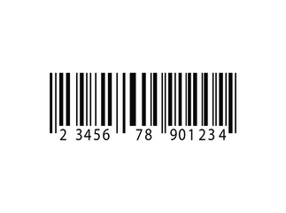 Black Barcode Label Isolated