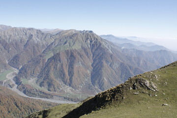 view of the mountains