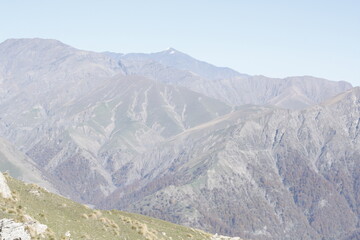 Golden autumn of the Caucasus Mountains
