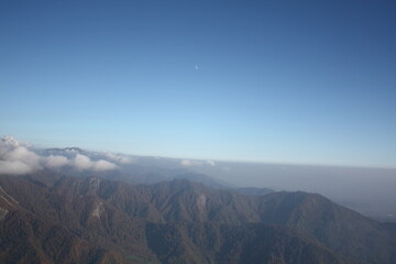 Golden autumn of the Caucasus Mountains