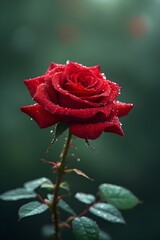 red roses blooming in the rose garden