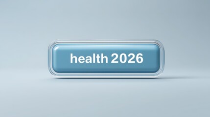 health 2026 button in blue with a simple design against a light background.
