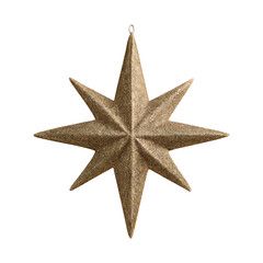 PNG Golden star decoration ornament