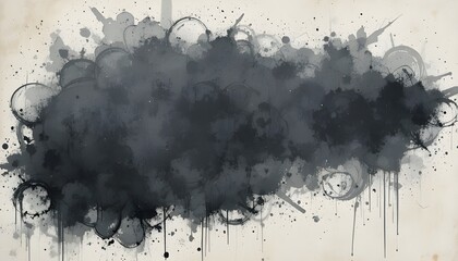 Grunge Brush Wall Sketch Overlay Background with Vintage Grit Texture for Distressed Retro Design and Decoration