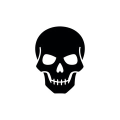 Fototapeta premium Skull Icon - Spooky Halloween Vector Design