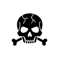 Skull Icon - Spooky Halloween Vector Design