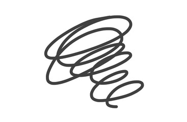 ラフに描いたぐしゃぐしゃ線｜フリーハンドの抽象イラスト素材