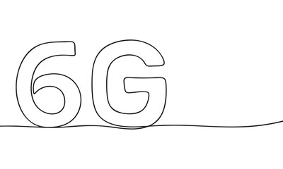 6G Network Line Drawing of NextGeneration Connectivity