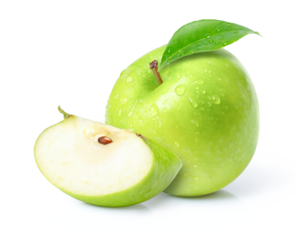 green apple isolated on white